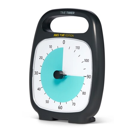 Time Timer Plus 120 Minute Visual Countdown Clock Make Time Edition with Notepad ? for Kids Classroom Learning, Teaching Curriculum, Exercise and Kitchen Timer